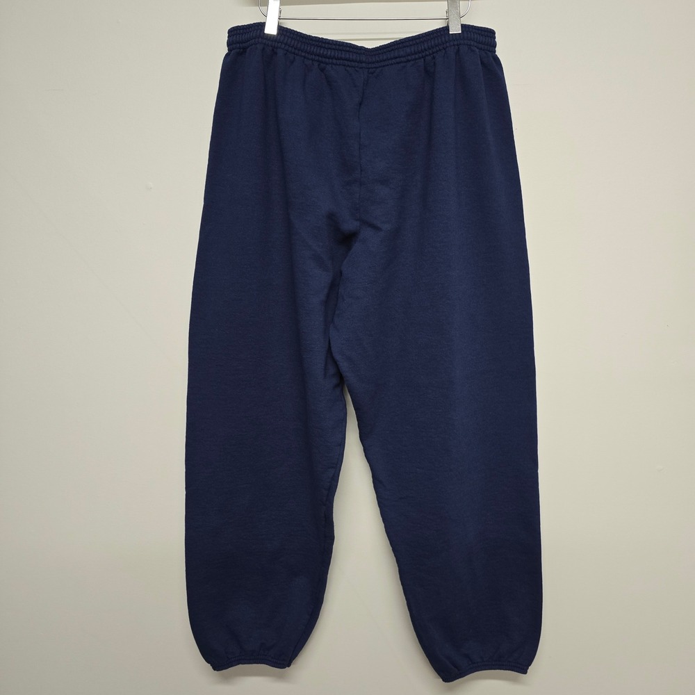 World Gym Sweatpants Mens XL Navy Blue Graphic Logo Joggers Activewear - Picture 3 of 10